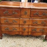 Chest of drawers Louis XV in cherry wood