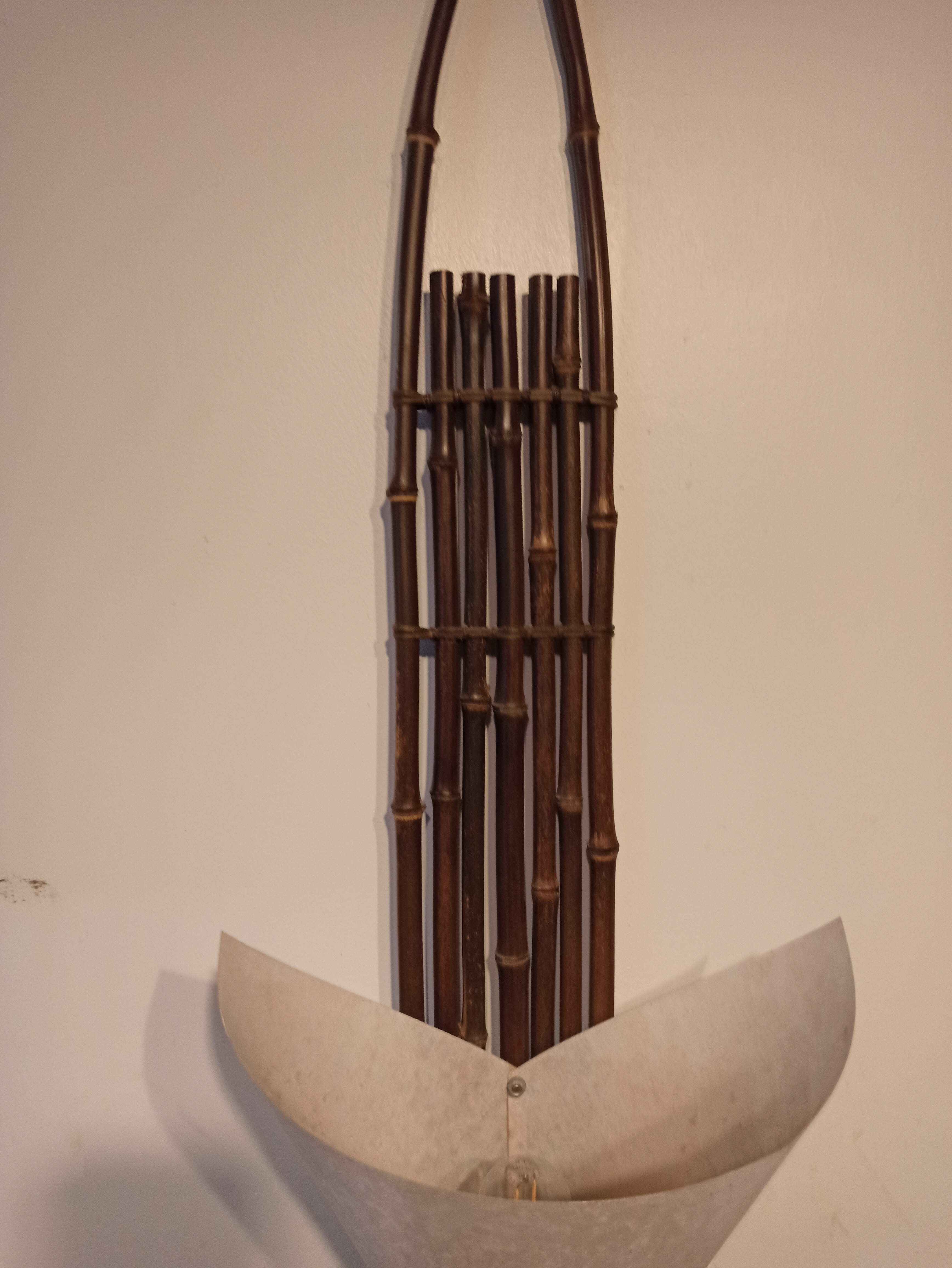 102.5 cm Large Japanese Wall Lamp Bamboo Paper