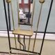 Cloakroom coat rack hat umbrella metal and vintage brass