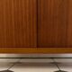 Vintage shoe cabinet with splayed legs