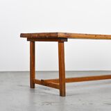 Solid pine table by Christian Durupt, 1970s