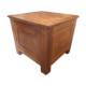Vintage antique solid tijori teak chest 78x75x69cm