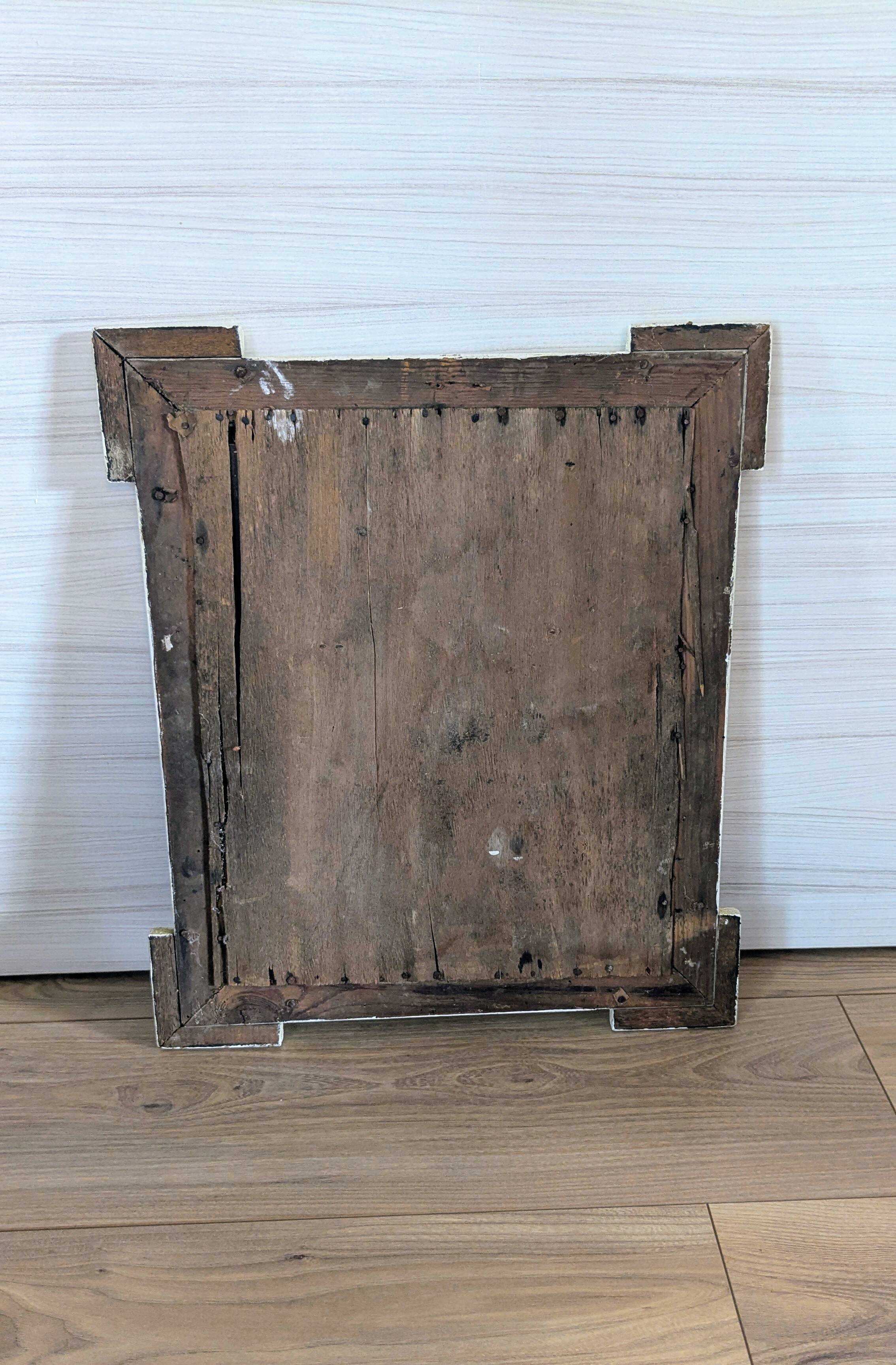 Miroir XIXᵉ au cadre patiné — Élégance et authenticité 45 x 39 cm