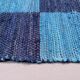 Vintage Swedish style 315x330 cm Square, Checkerboard Chindi Rug, Schackruta