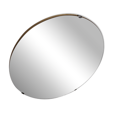 Round midcentury mirror 1960s