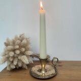 Brass cellar rat candle holder