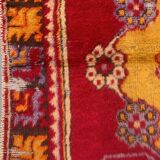 Turkish oushak rug 140x77 cm vintage carpet