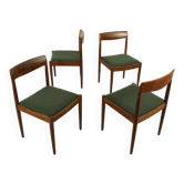 Wool and teak dining chairs by Lübke, 1960s, set of four