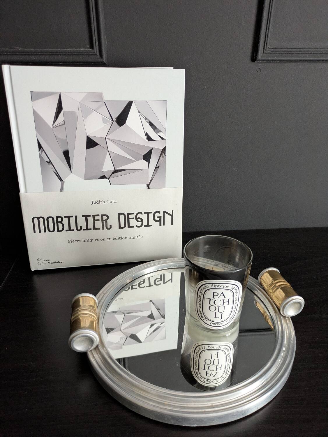 Art Deco mirrored tray