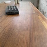 Solid walnut farmhouse castle table 1900 XXL