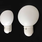 Large pair of vintage Italian wall sconces in the shape of a bulb. NFS