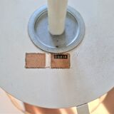 Bright Petrol and White Metal Pendant Lamp by Doria Leuchten, Germany 1960s