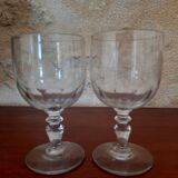 Crystal wine glasses