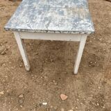 Old zinc plated table