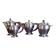Art Deco silver-plated coffee and tea service, stamped.