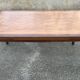 Large extendable table, marquetry, oak, vintage, 1950s