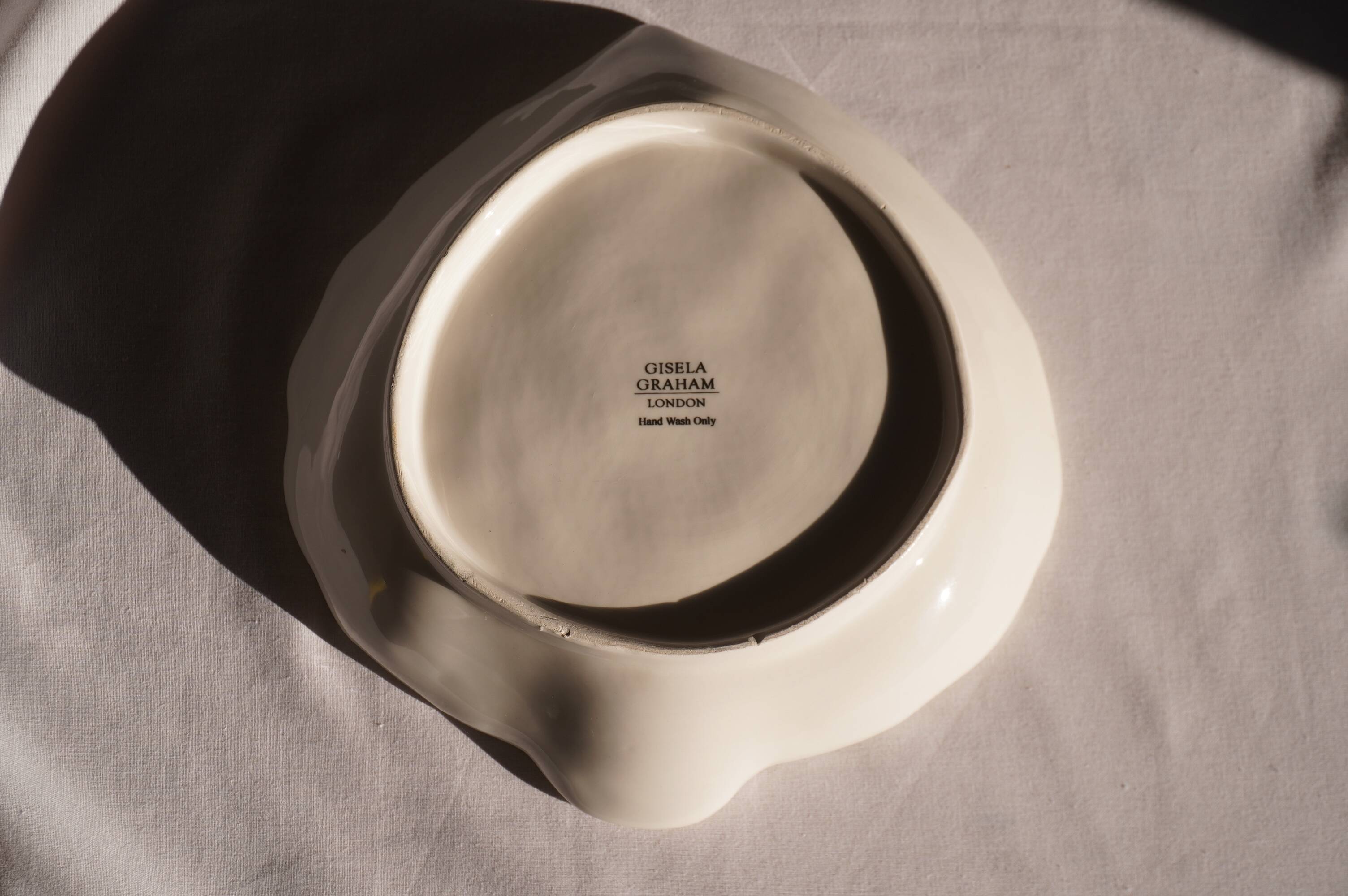 Earthenware dish in the shape of an artichoke, Gisela Graham London.