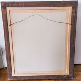 Bevelled trumeau mirror 60.5 x 51.5 cm
