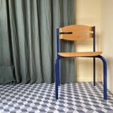 Cobalt Blue Stacking Chairs