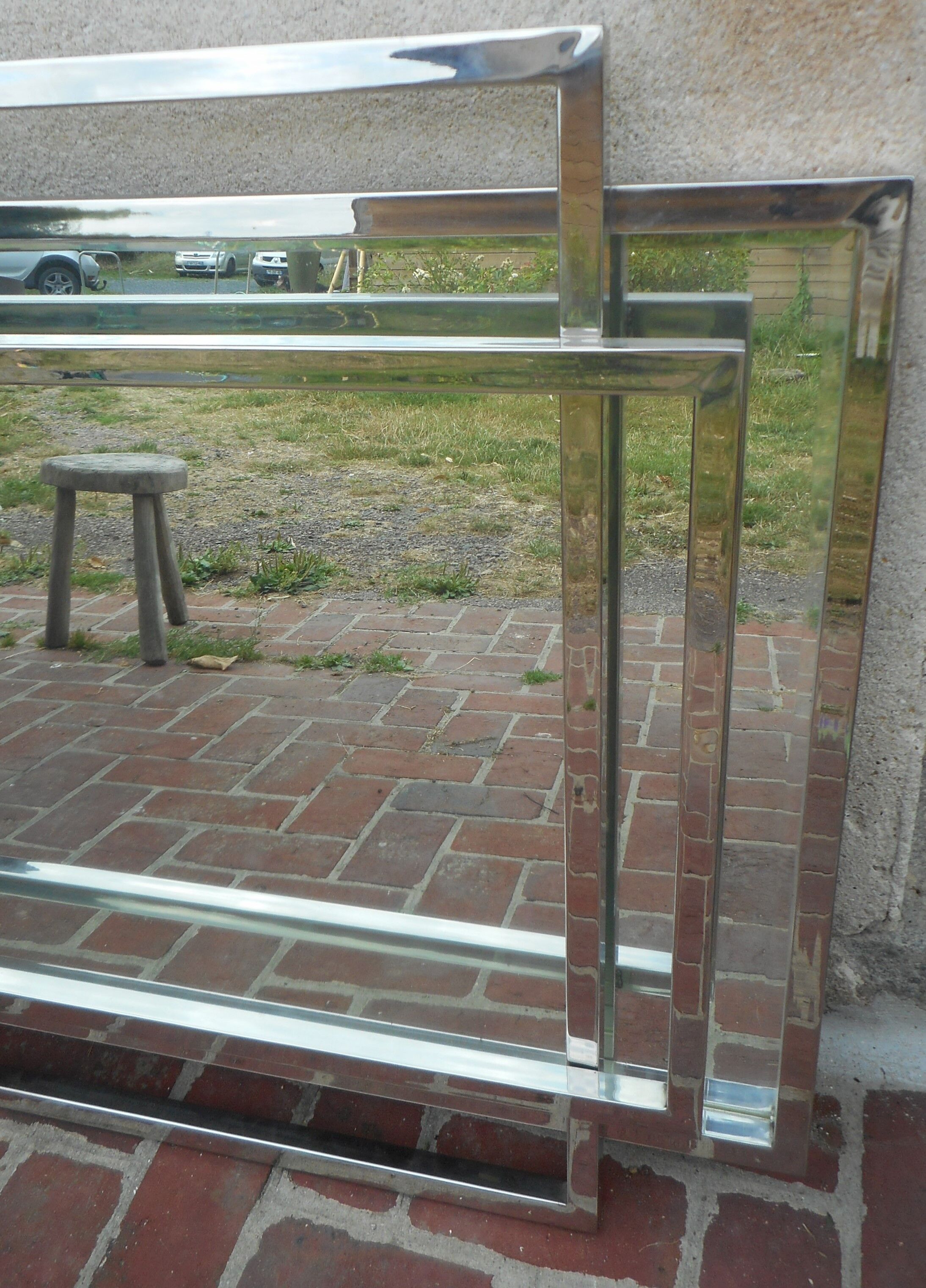 Italian chrome mirror