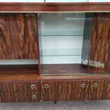 Danish rosewood buffet showcase bar - 1970