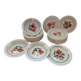 26 assiettes Digoin Sarreguemines