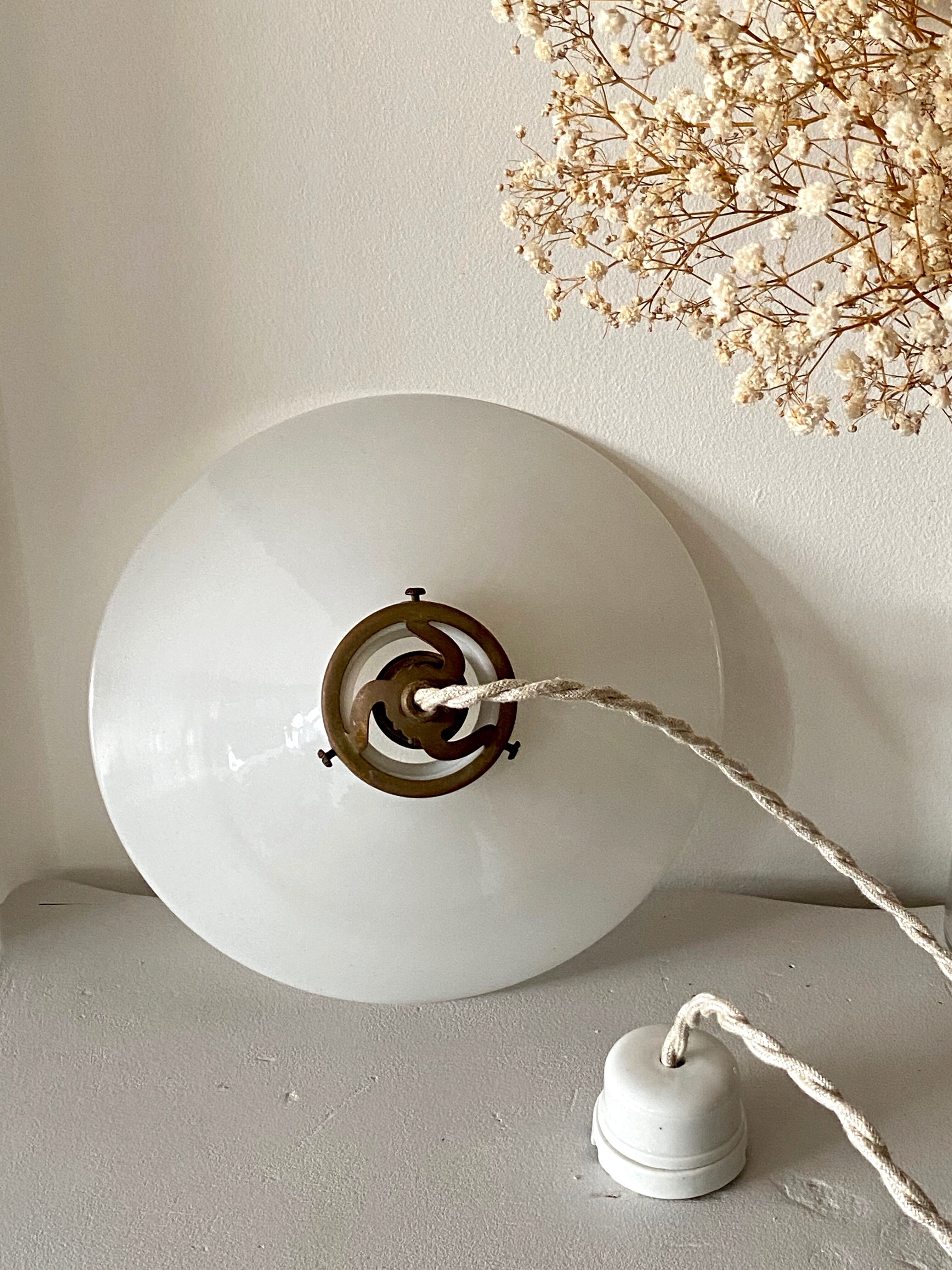 Opaline pendant light