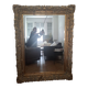 Grand miroir ancien monumental 185x145 bois doré glace biseautée style