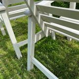 Set of 3 garden armchairs, 1950