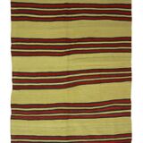 Turkish Anatolian Handmade Vintage Area Kilim Rug 263 cm x 140 cm