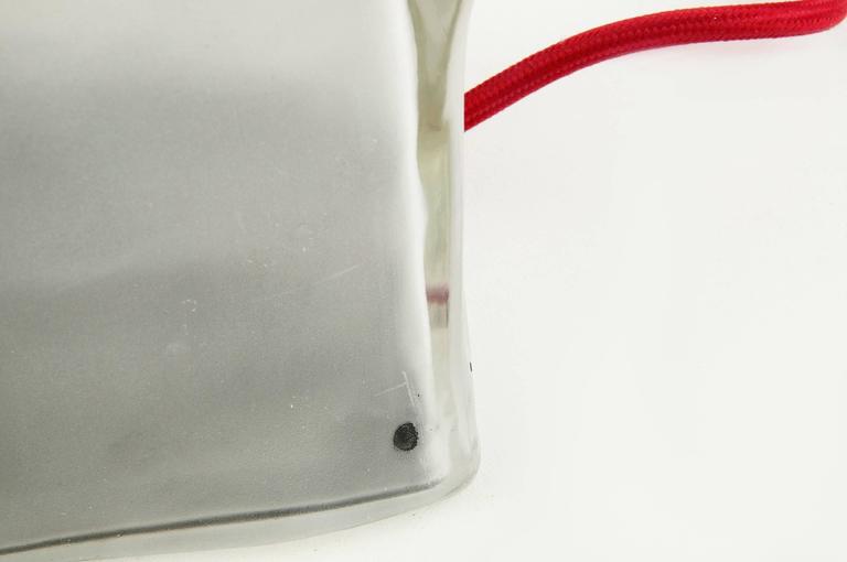 Pair of Scandinavian glass table lamps