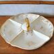 Aperitif tray in porcelain gilded decoration Villeroy & Boch 50s/60s