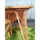 Bamboo and rattan table
