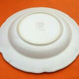 Hollow dish of round service polylobed Faience of Niderviller (Moselle)