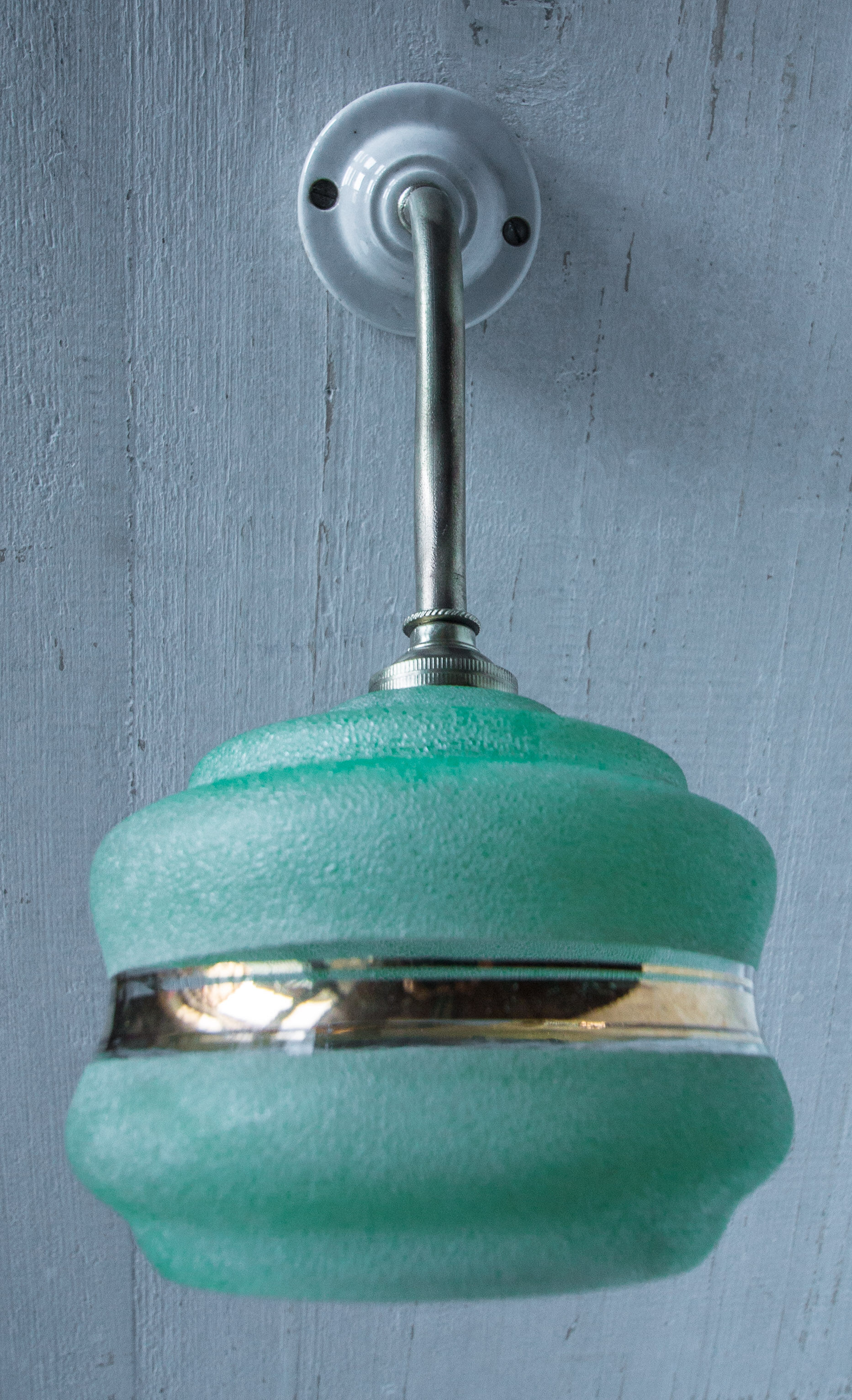 Glass Granita wall light, 1940