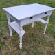 Coiffeuse, console en bois peint