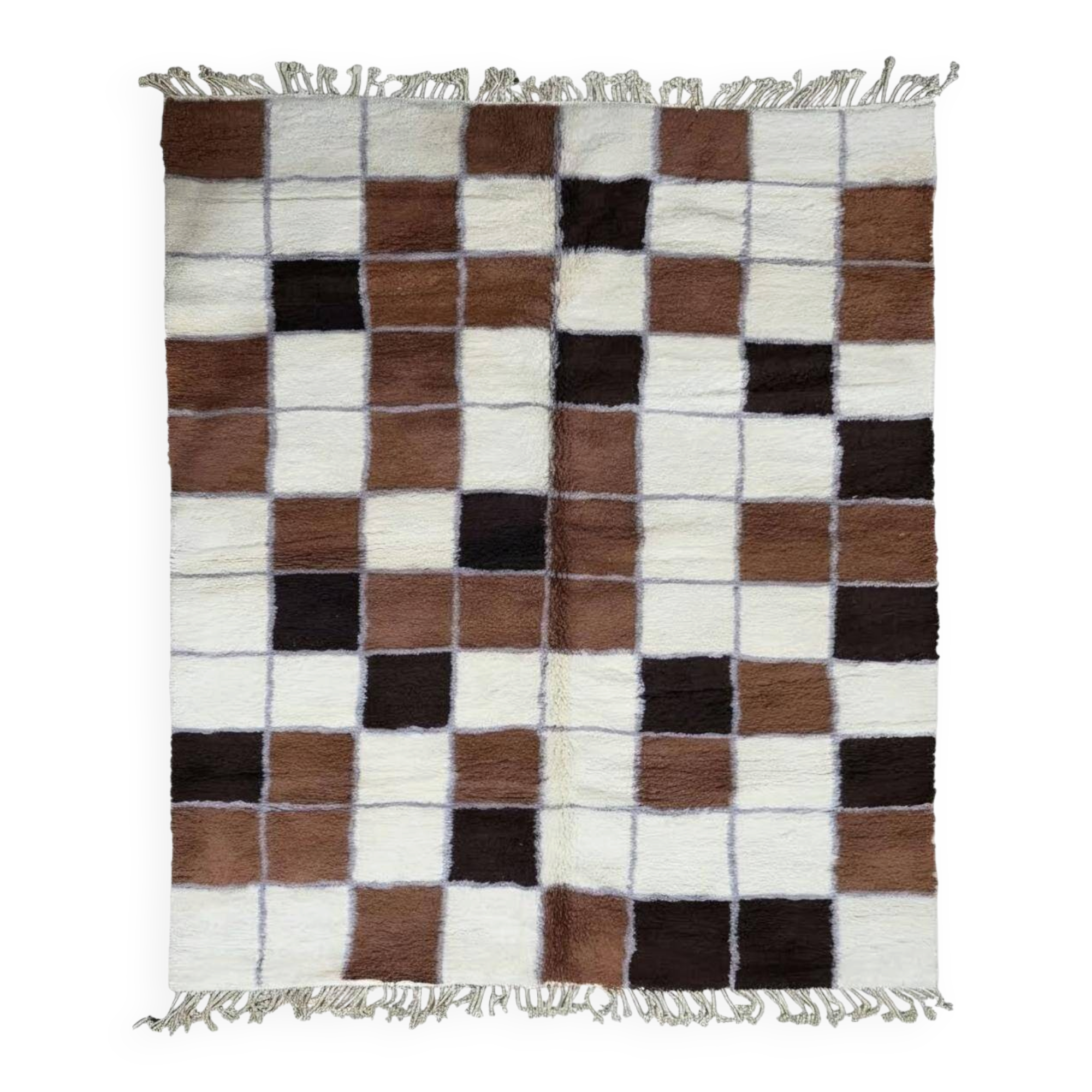 Moroccan Checkerboard Rug - 300 x 259 cm