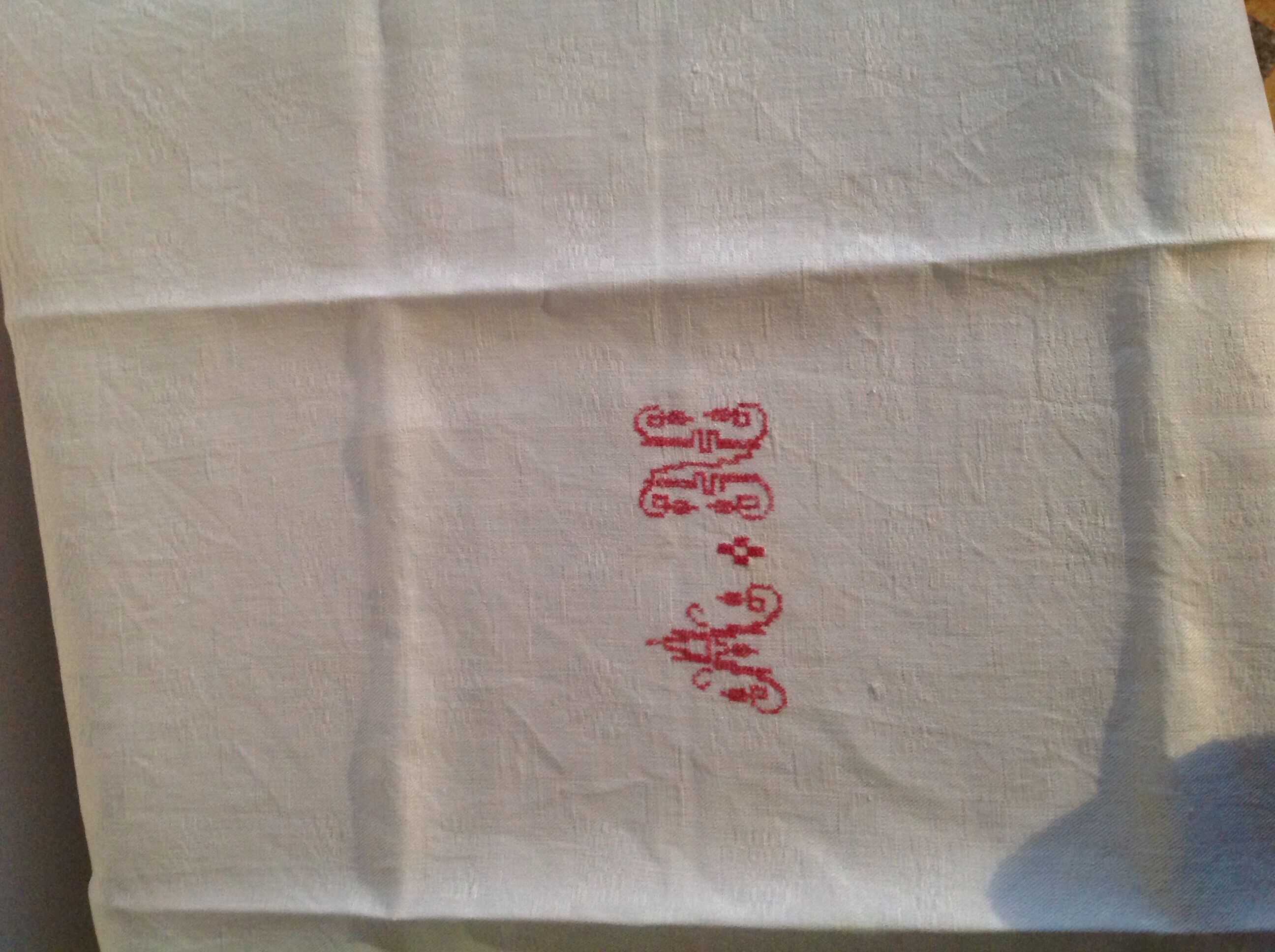 5 cotton damask monogrammed towels