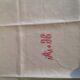 5 serviettes en coton damassées monogrammees