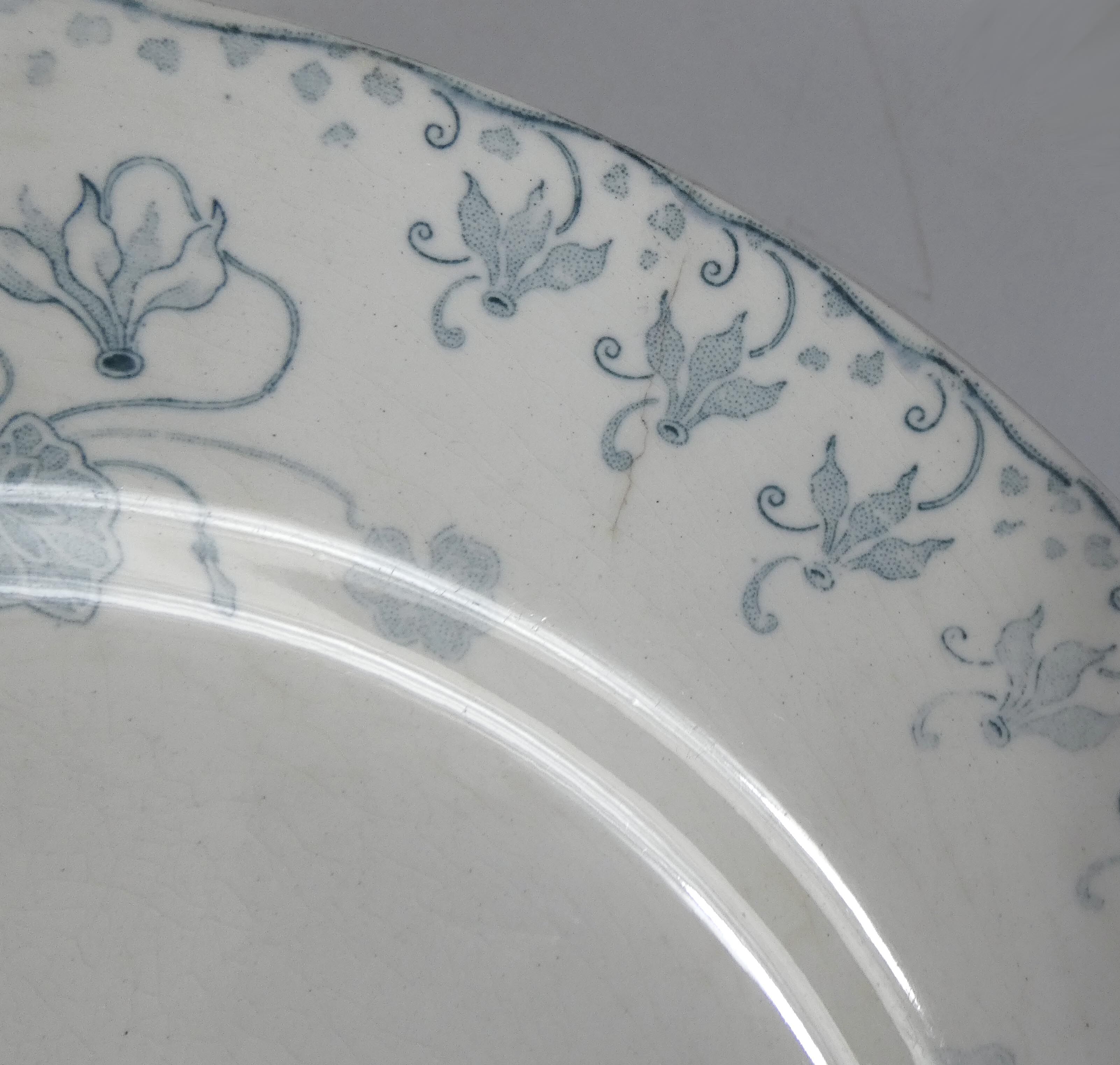 Iron earth 6 flat plates cyclamen