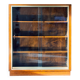 Showcase bookcase, glass and oak 1960