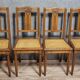 Série de 4 chaises époque Art Déco en chêne vers 1940