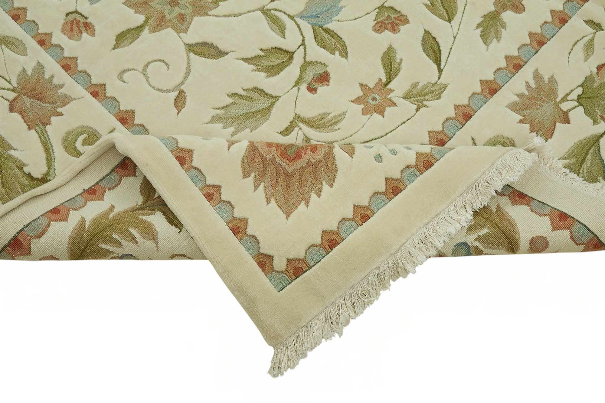 Turkish Handknotted Wool Oushak Rug 274 cm x 370 cm