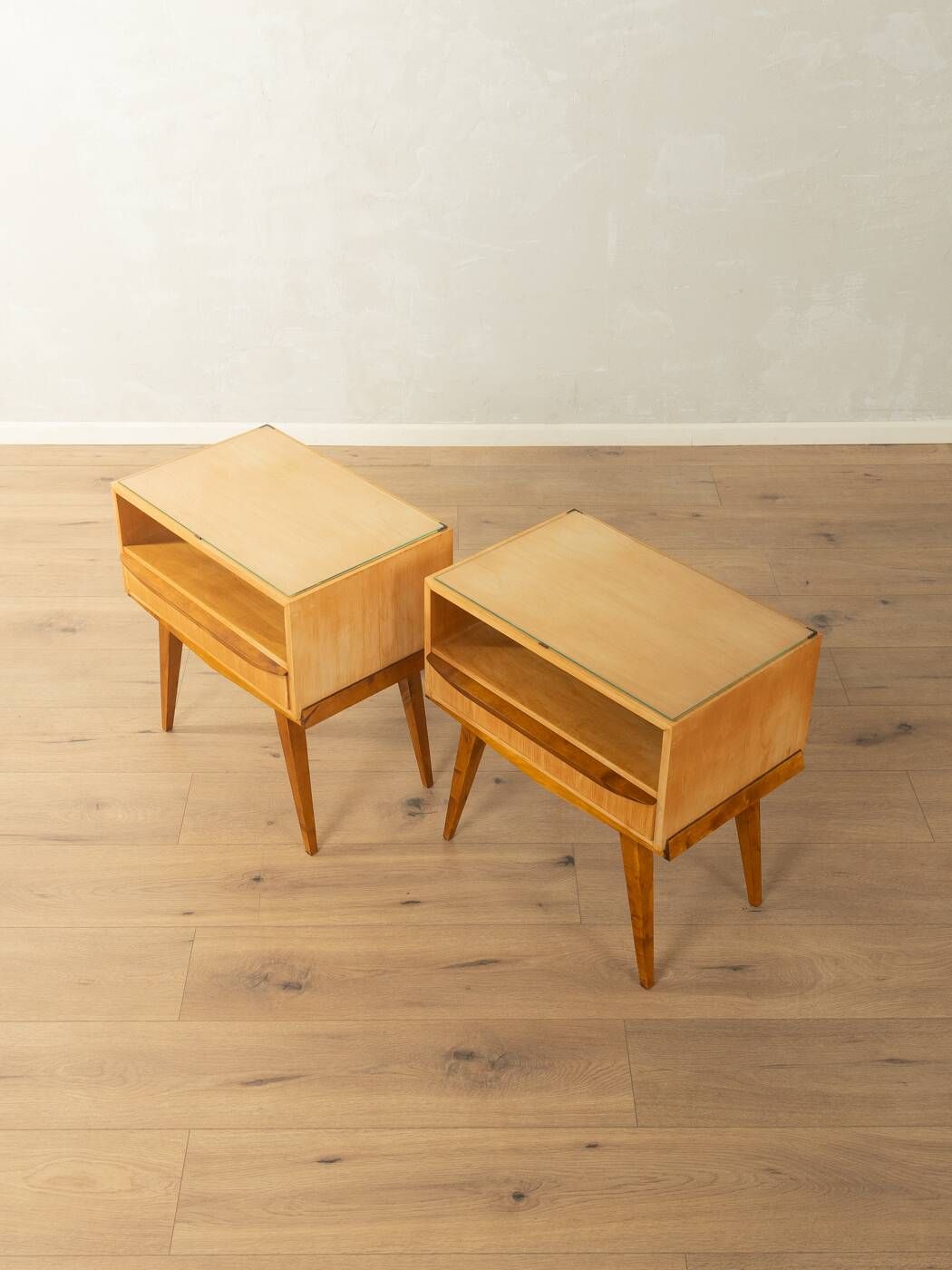 Rare bedside tables from the 1950s by Helmut Magg for WK Möbel
