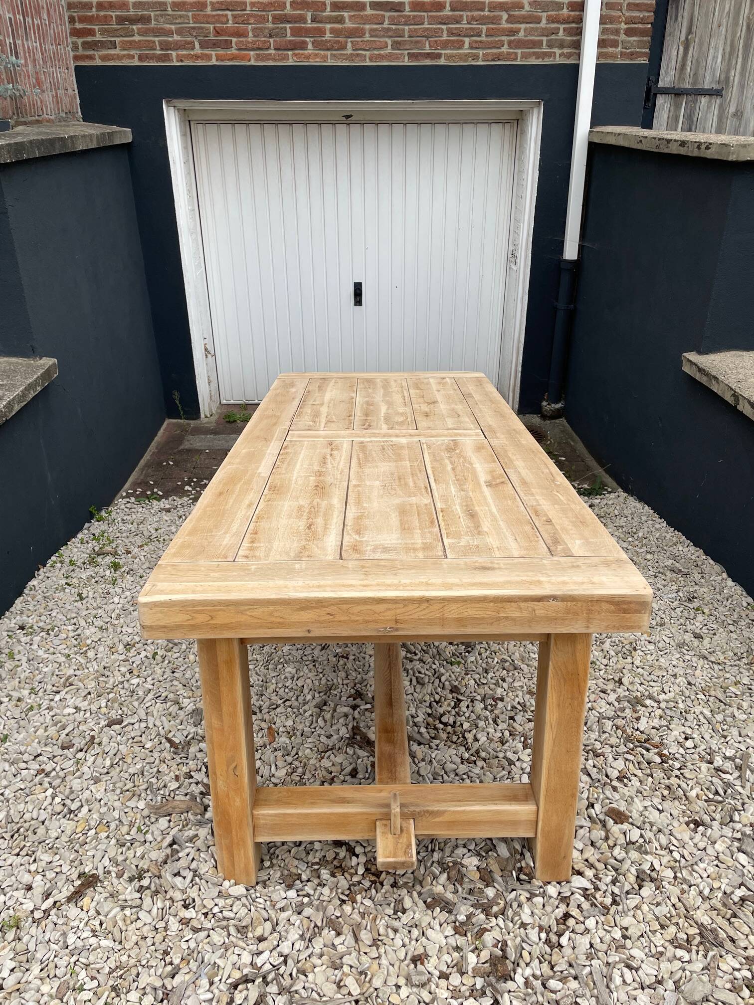 Solid oak farmhouse table