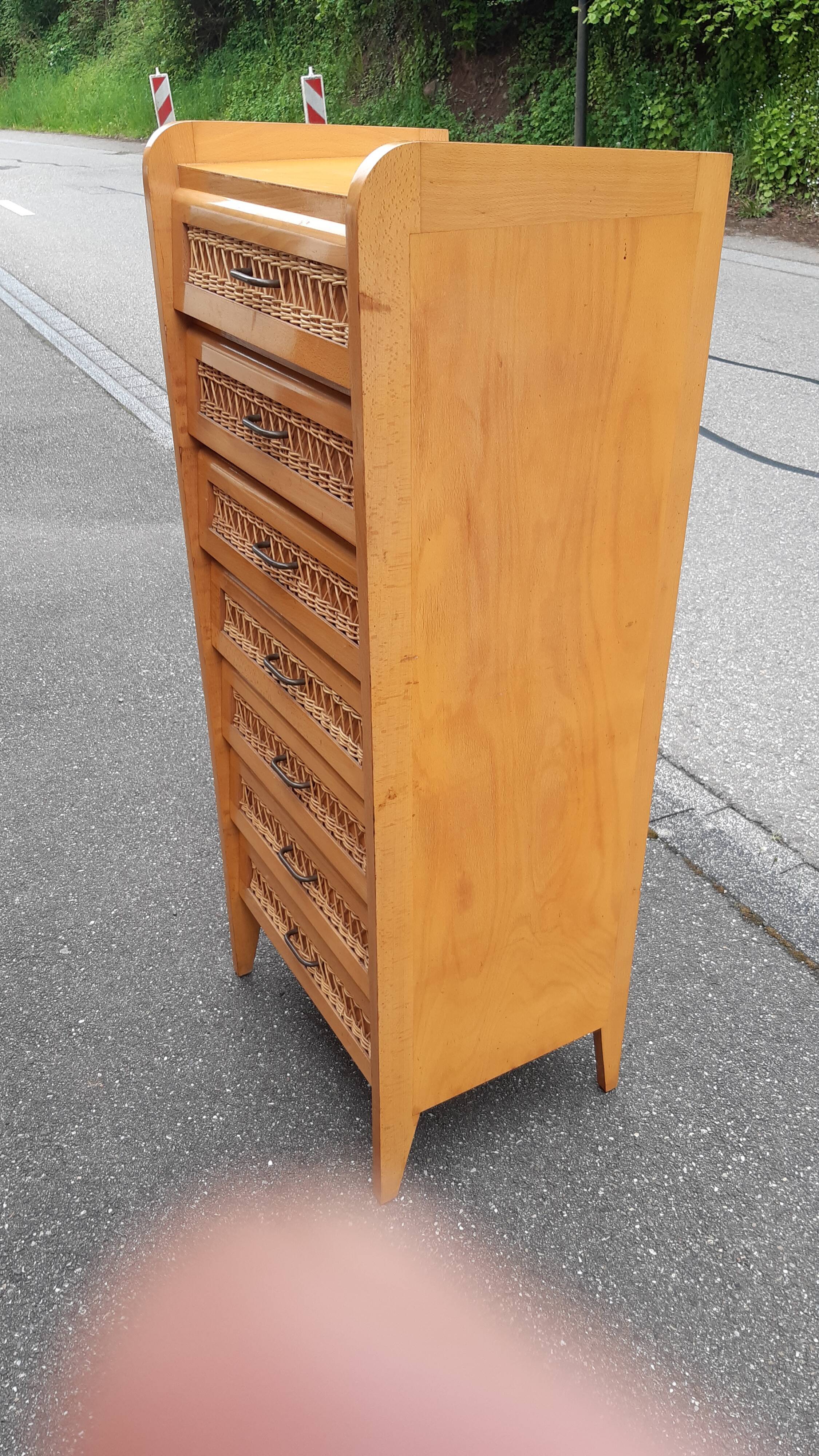 Vintage rattan chiffon