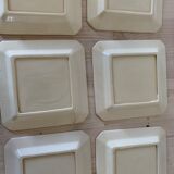 Square dessert plates
