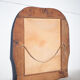 Antique wood mirror, art deco mirror, carved wood mirror tulip patterns, wall mirror, art deco