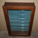 Wall display case solid oak dovetail dovetail trinkets cabinetmaker old artisan