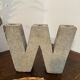 Three-light chandelier in cellular concrete